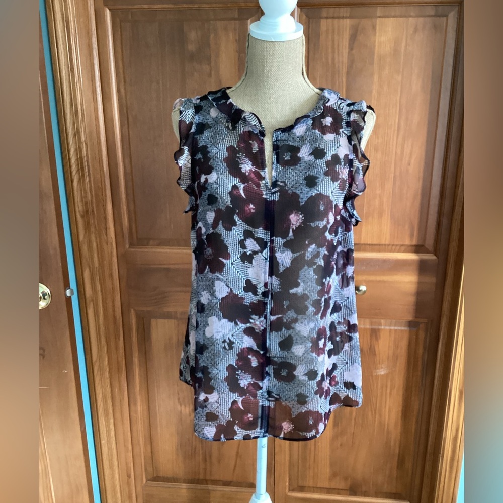 CAbi Weaver Flutter Blouse, Size S